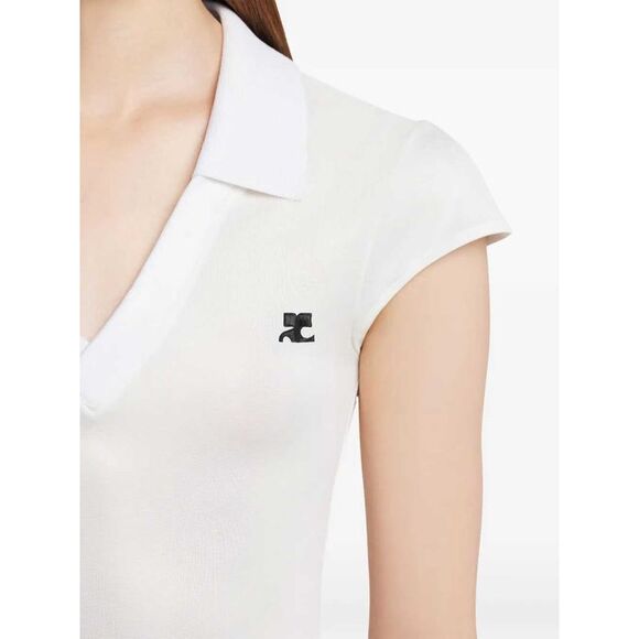 Courreges Women Long Dress With Logo - Picture 5 of 5